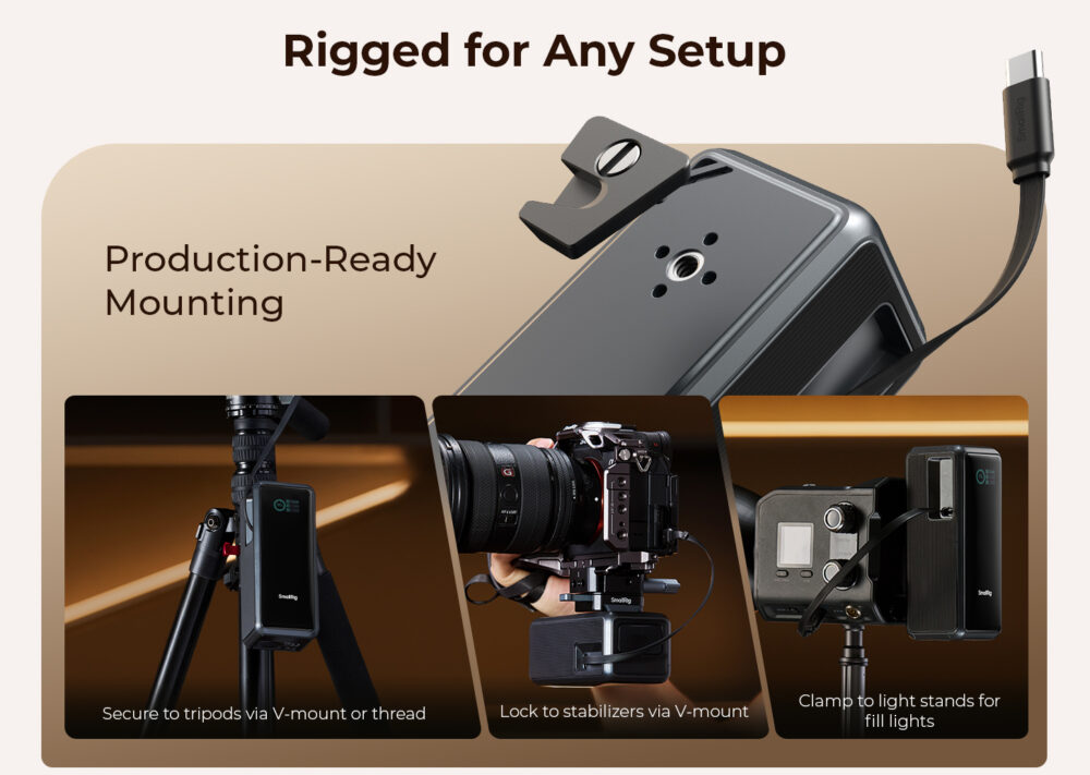 SmallRig Nano36をカメラ・三脚・ジンバル・ライトスタンドに取り付ける使用例