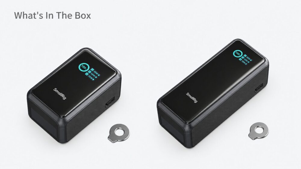 SmallRig Nano36とNano72の付属品比較